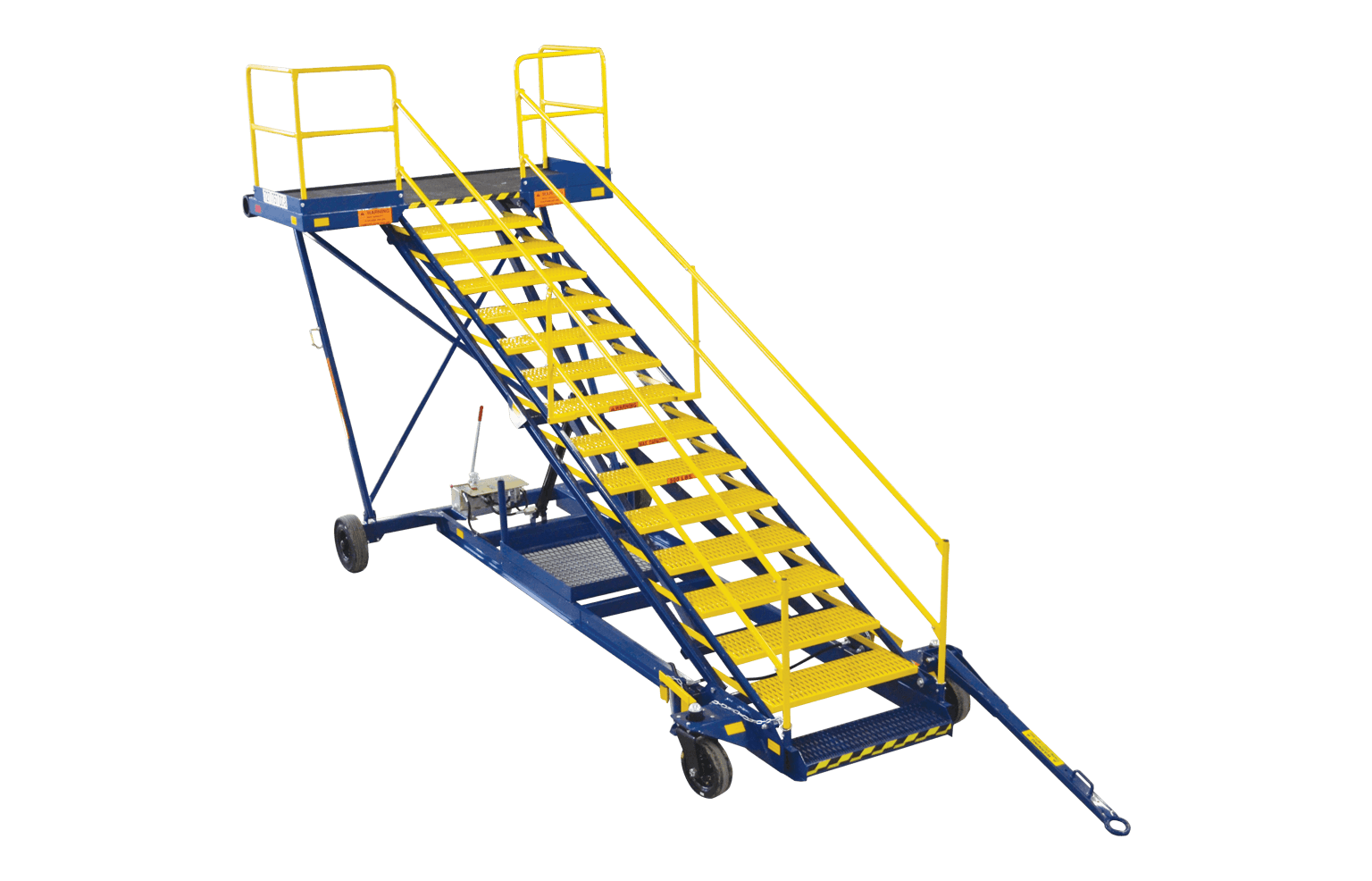 Mobile Adjustable Height Crew Stairs